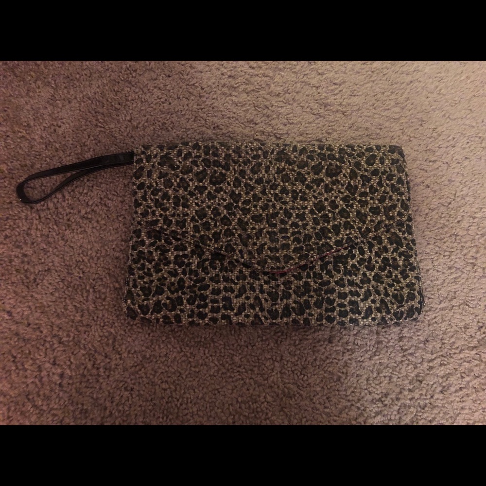 Cheetah Print Envelope Clutch